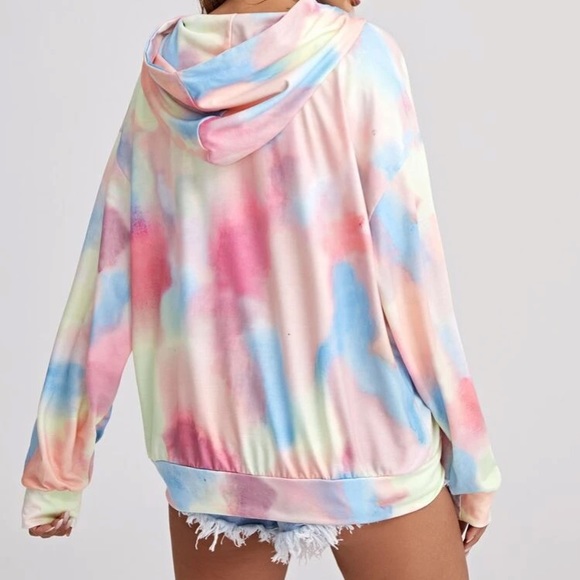 🆕LAST ONE🛍Cotton Candy Tie-Dye Hoodie - Picture 3 of 4